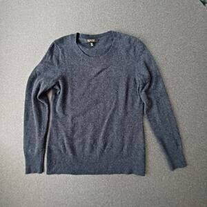 Saks 5th Avenue Cashmere Sweater Navy Womens M